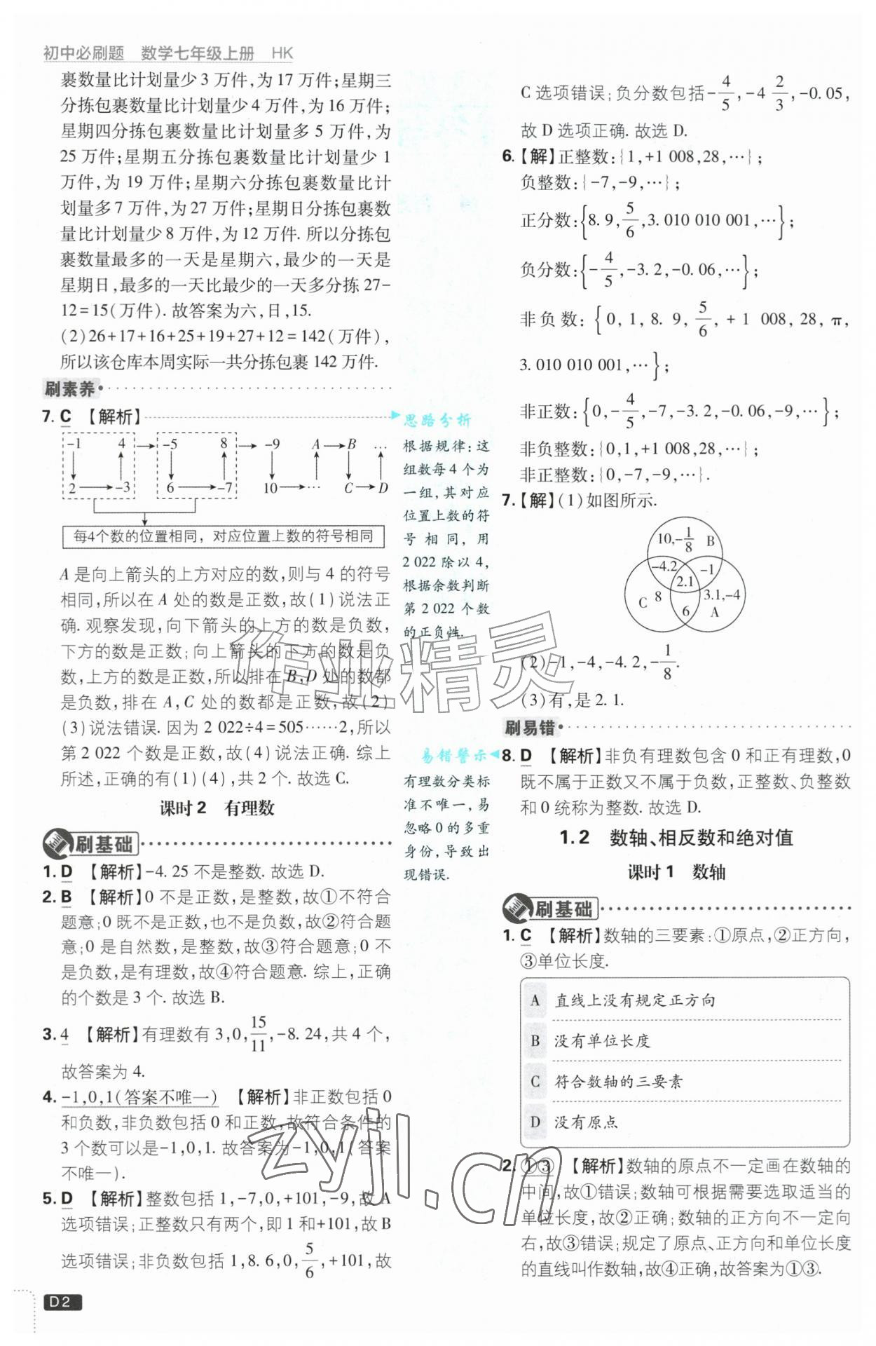 2026年初中必刷题七年级数学上册沪科版&nbsp;第2页