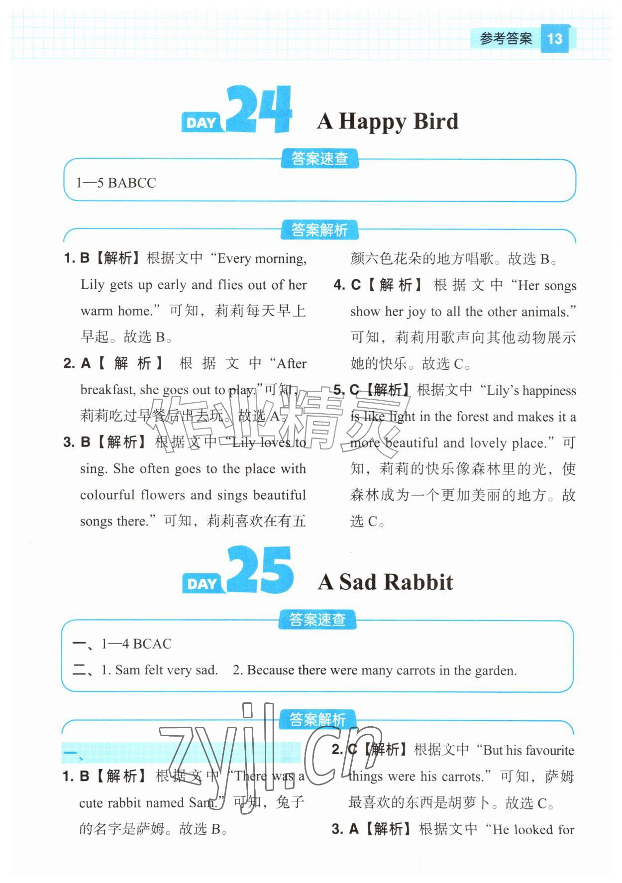 2026年阅读理解120篇六年级英语&nbsp;第13页