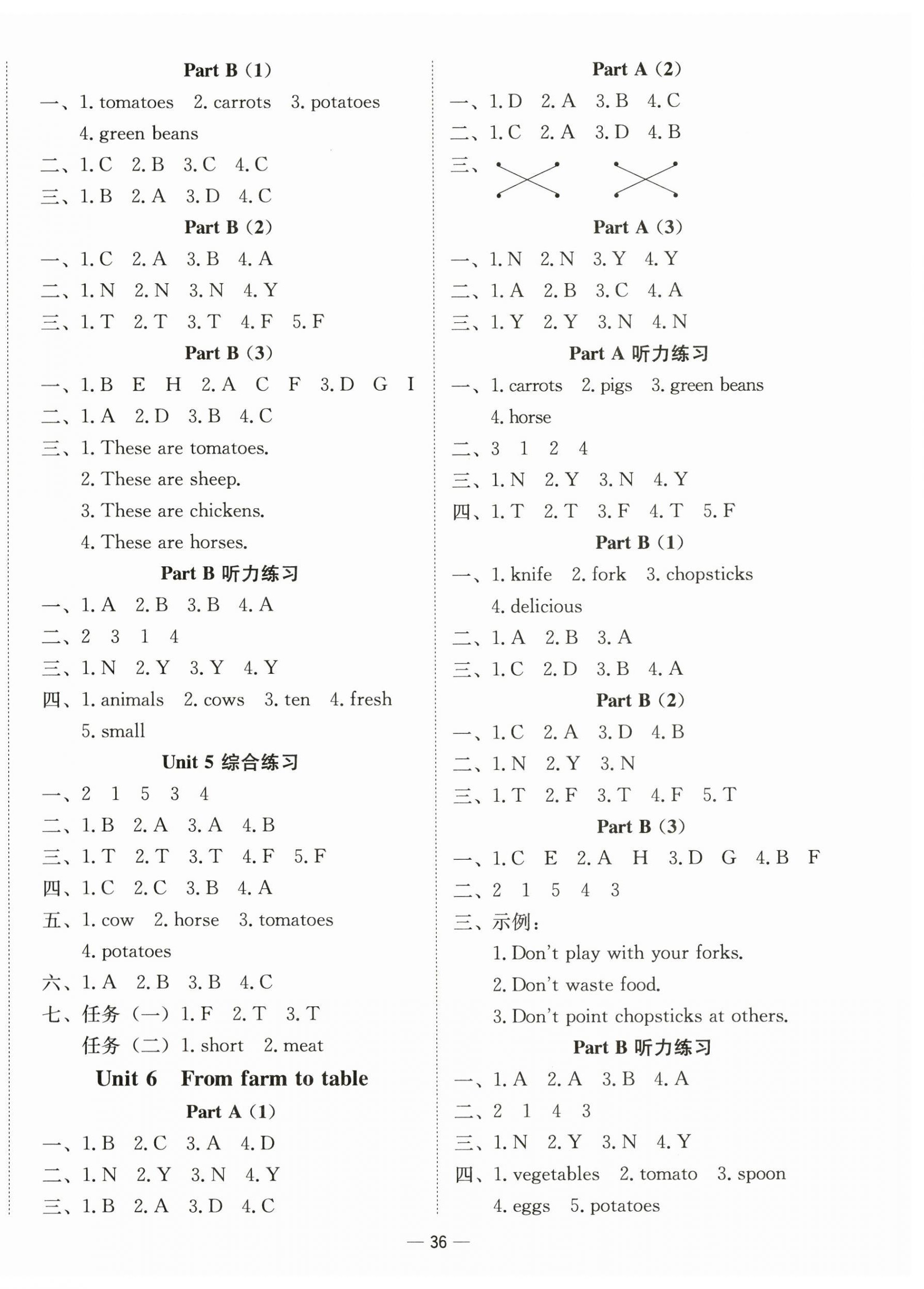 2026年新课标同步学练测四年级英语下册人教版&nbsp;第4页