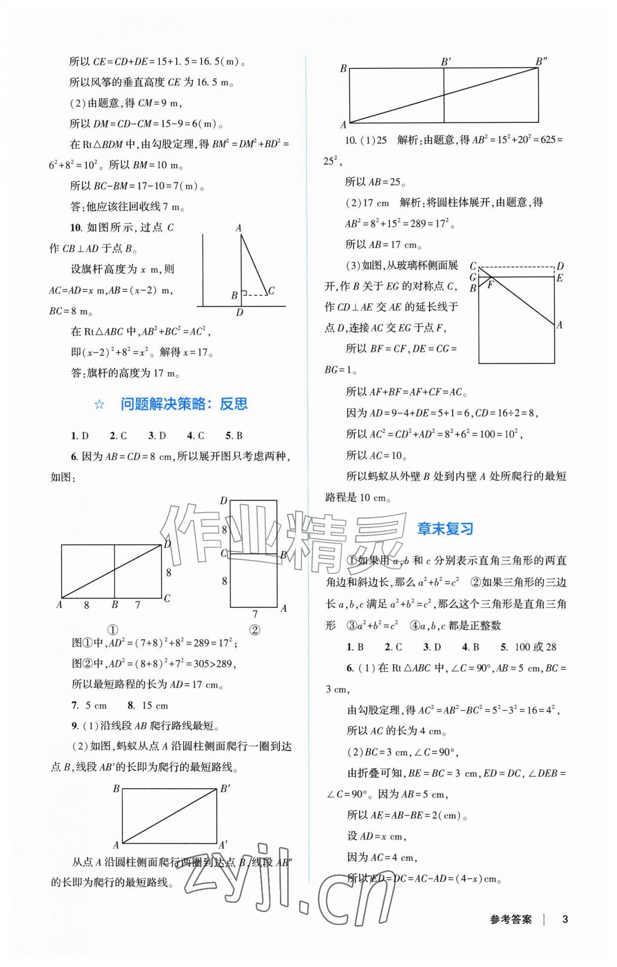 2026年学生基础性作业八年级数学上册北师大版&nbsp;第3页