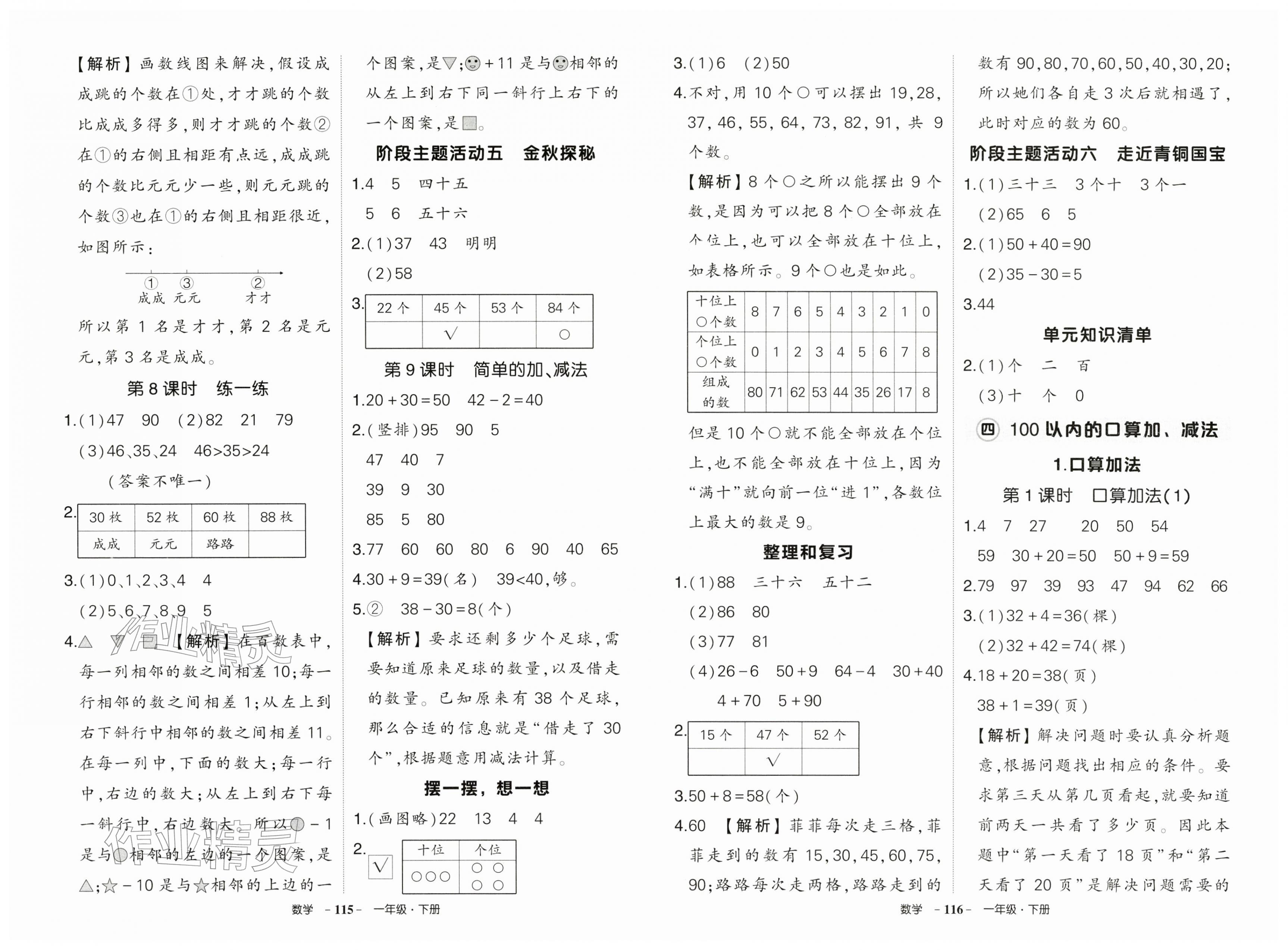 2026年状元成才路创优作业100分一年级数学下册人教版&nbsp;第4页