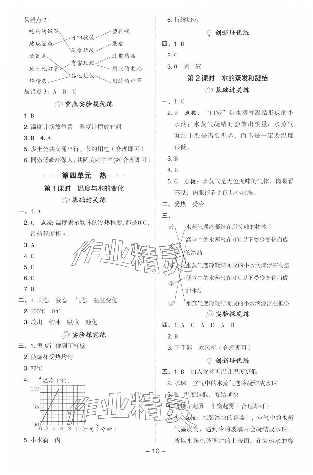 2025年综合应用创新题典中点五年级科学下册教科版&nbsp;参考答案第10页
