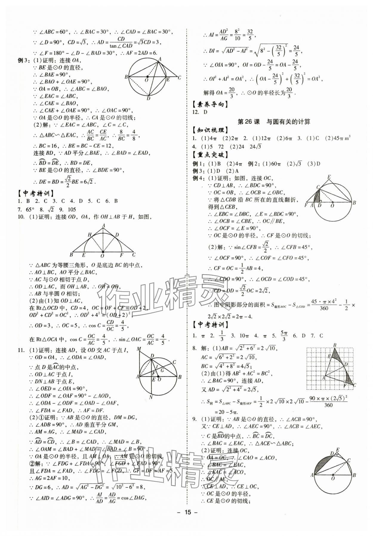 2025年金牌中考总复习数学&nbsp;第15页