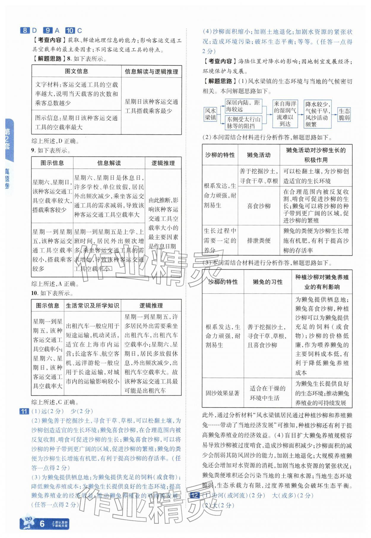 2026年金考卷45套汇编地理湖北专版&nbsp;第6页