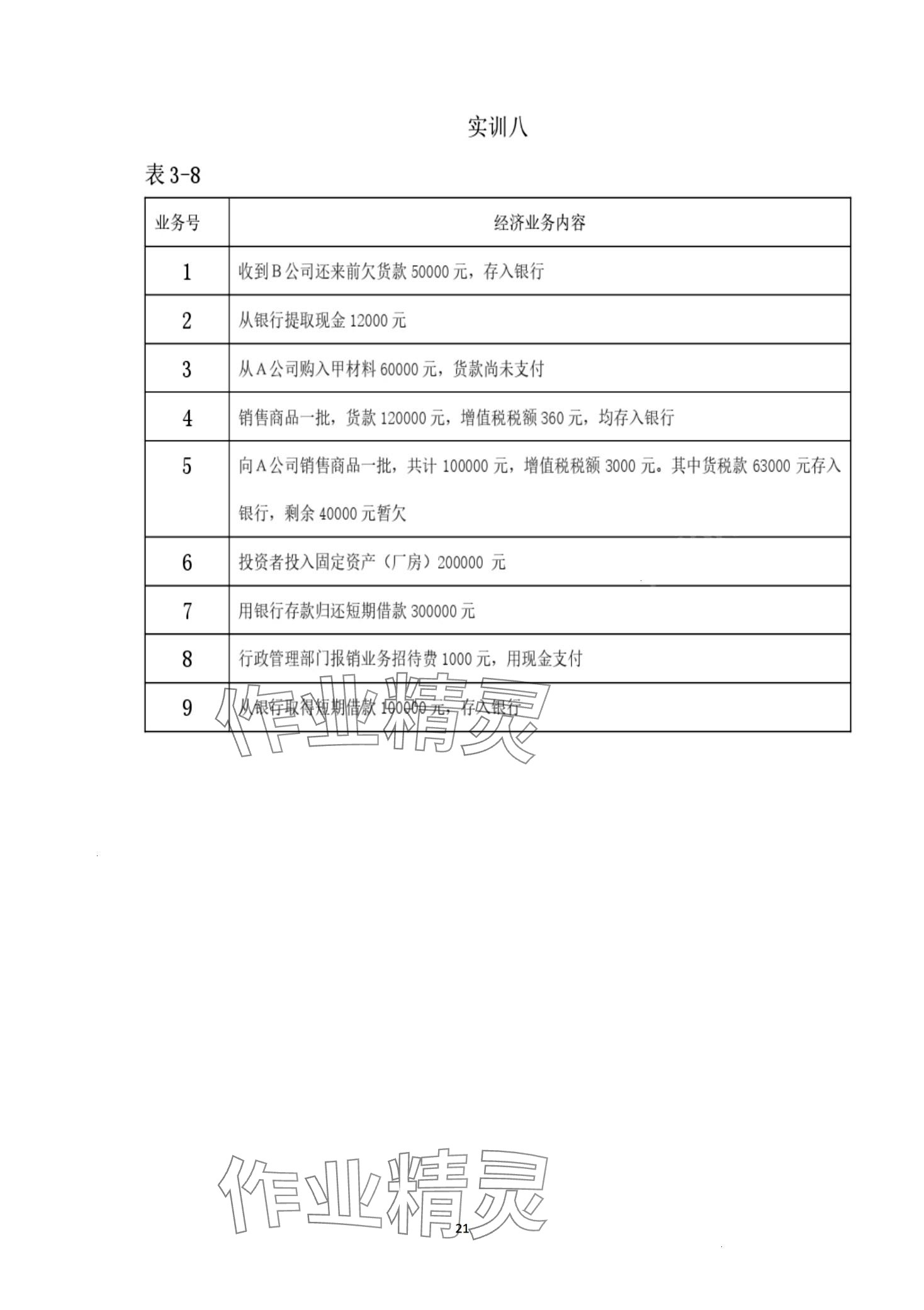 2024年基础会计习题集第六版&nbsp;第21页