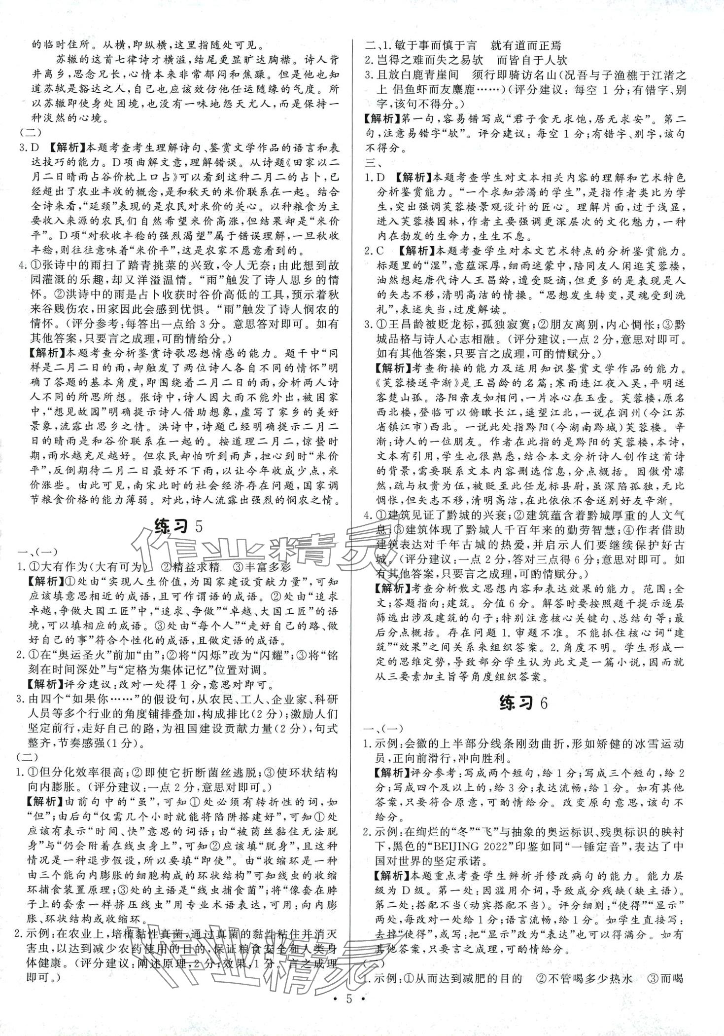 2024年考点深化60练高中语文&nbsp;第5页