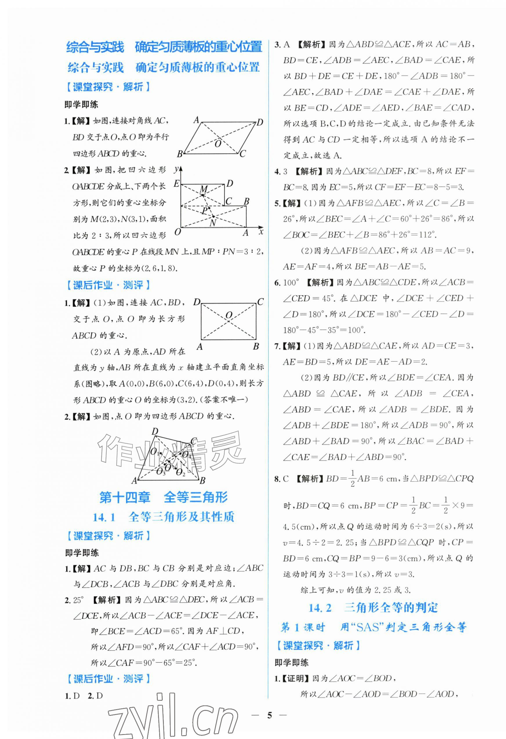 2026年同步解析与测评学考练八年级数学上册人教版甘肃专版&nbsp;第5页