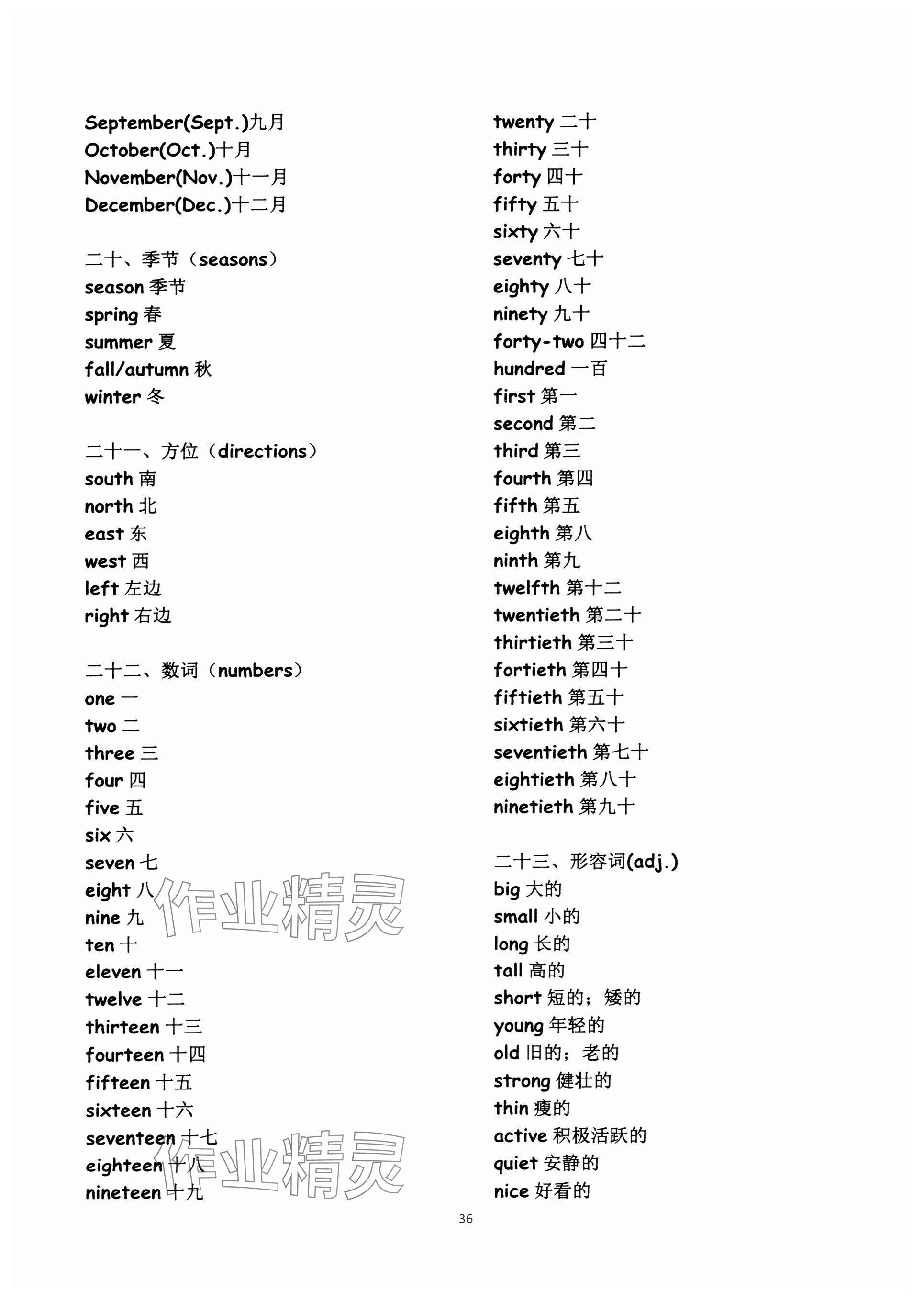 2024年毕业核心练英语&nbsp;参考答案第36页