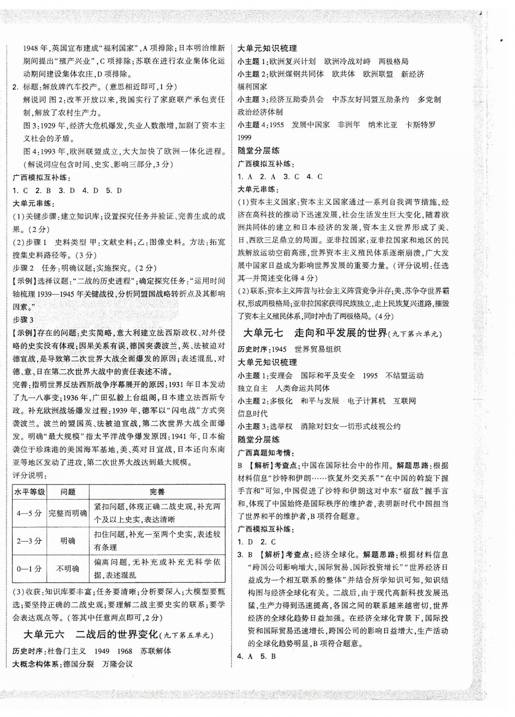 2026年万唯中考试题研究历史广西专版&nbsp;第4页