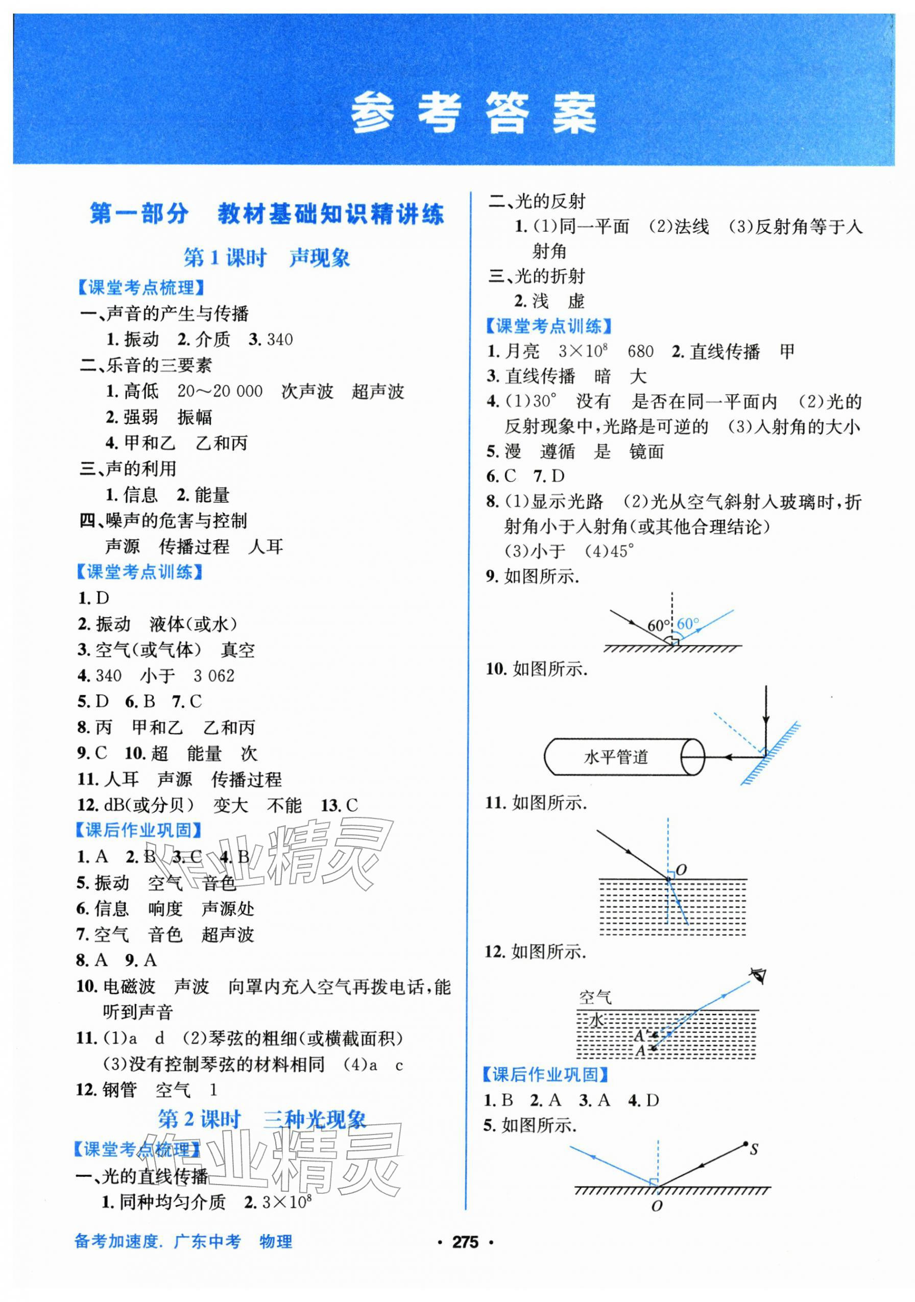 2026年备考加速度西安出版社物理中考&nbsp;第1页