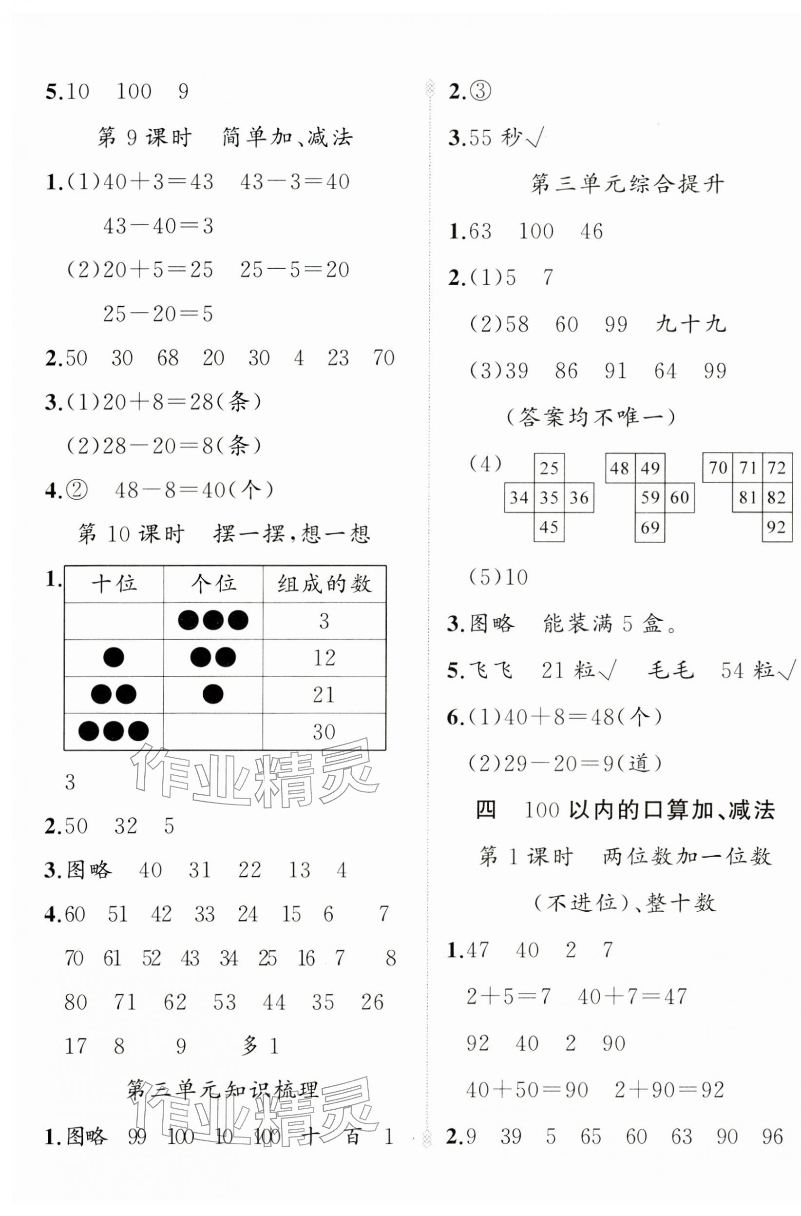 2026年原创新课堂一年级数学下册人教版&nbsp;第5页