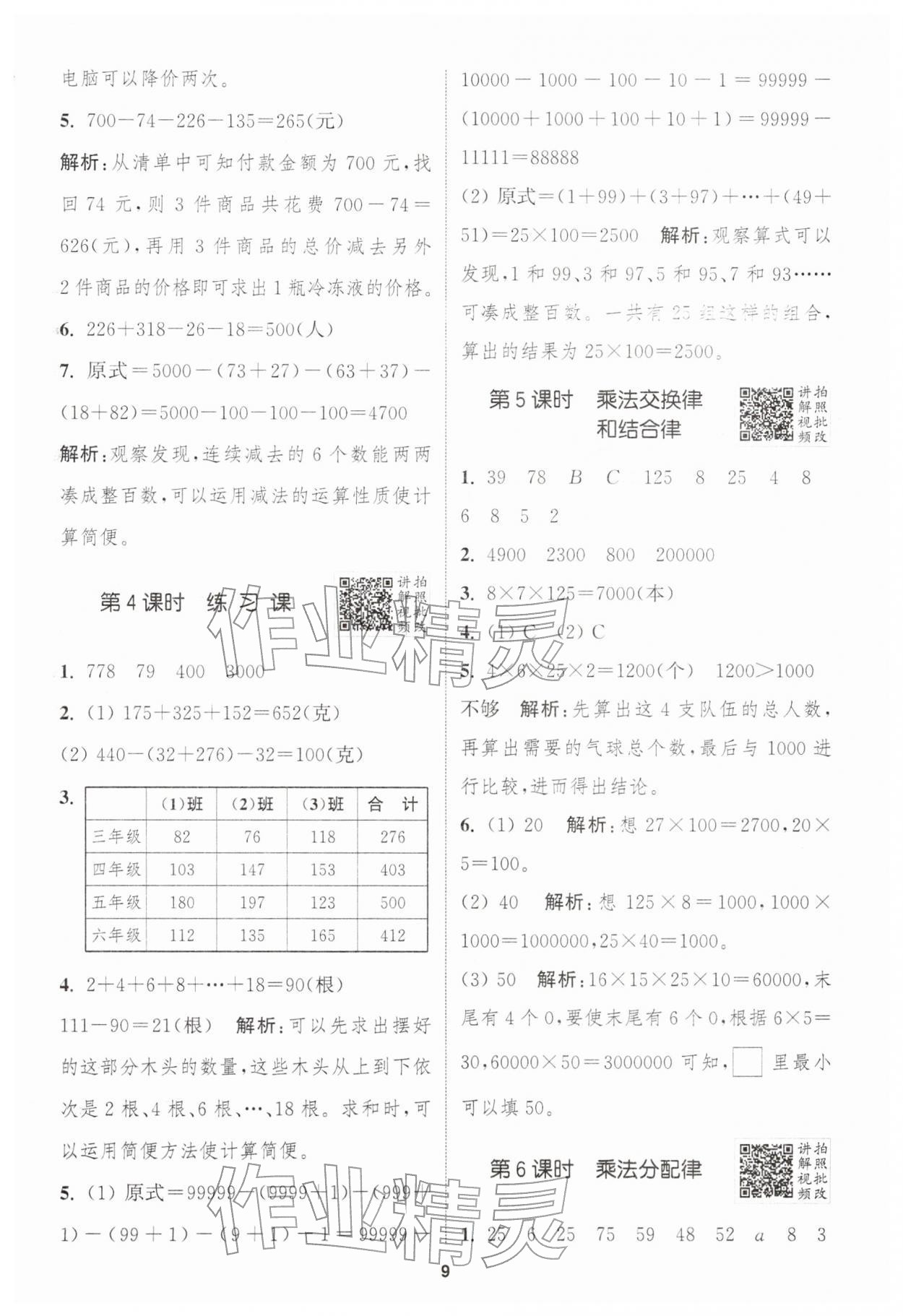 2026年拔尖特训四年级数学下册人教版&nbsp;第9页