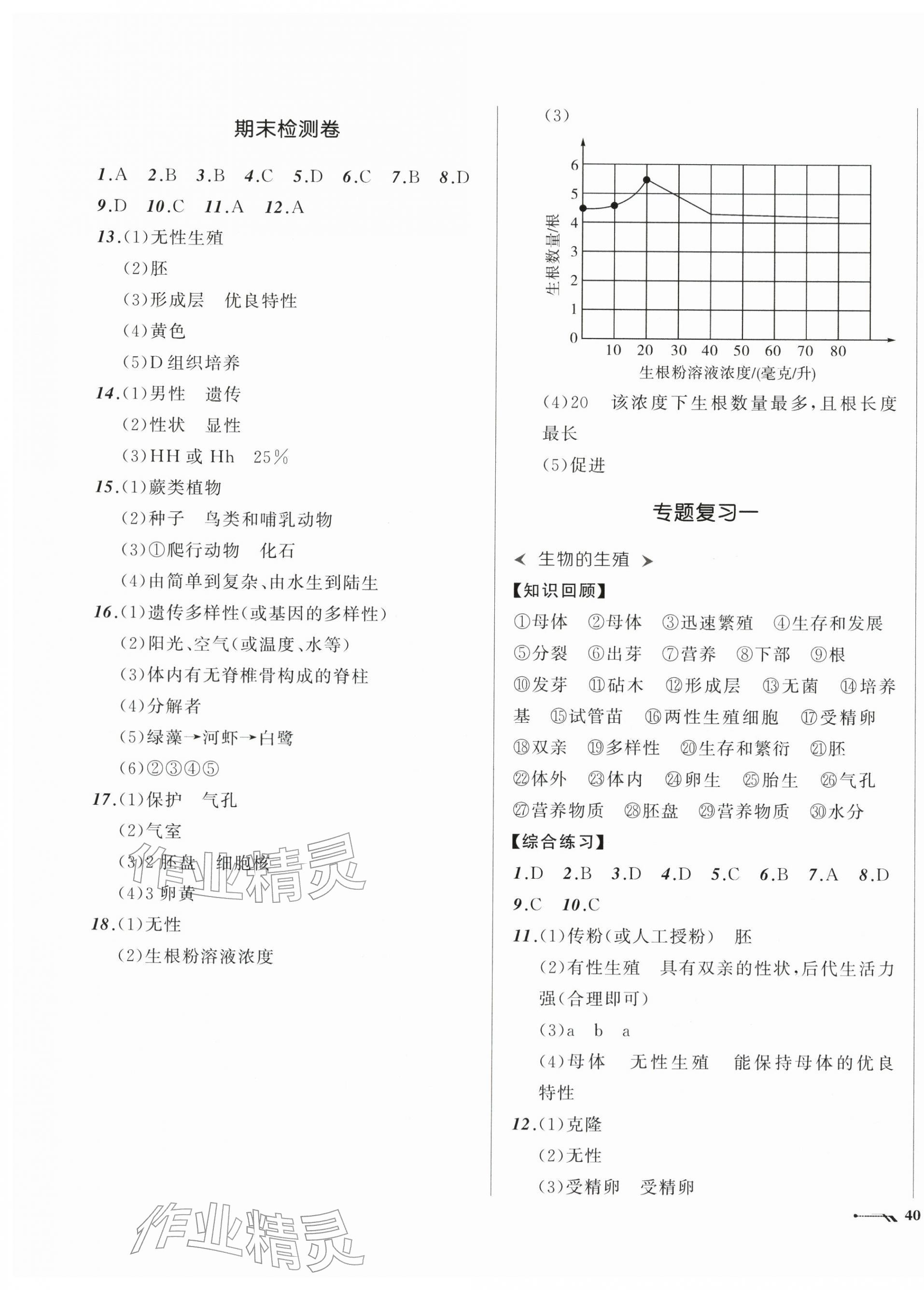 2026年新课程评价手册八年级生物下册人教版&nbsp;第3页