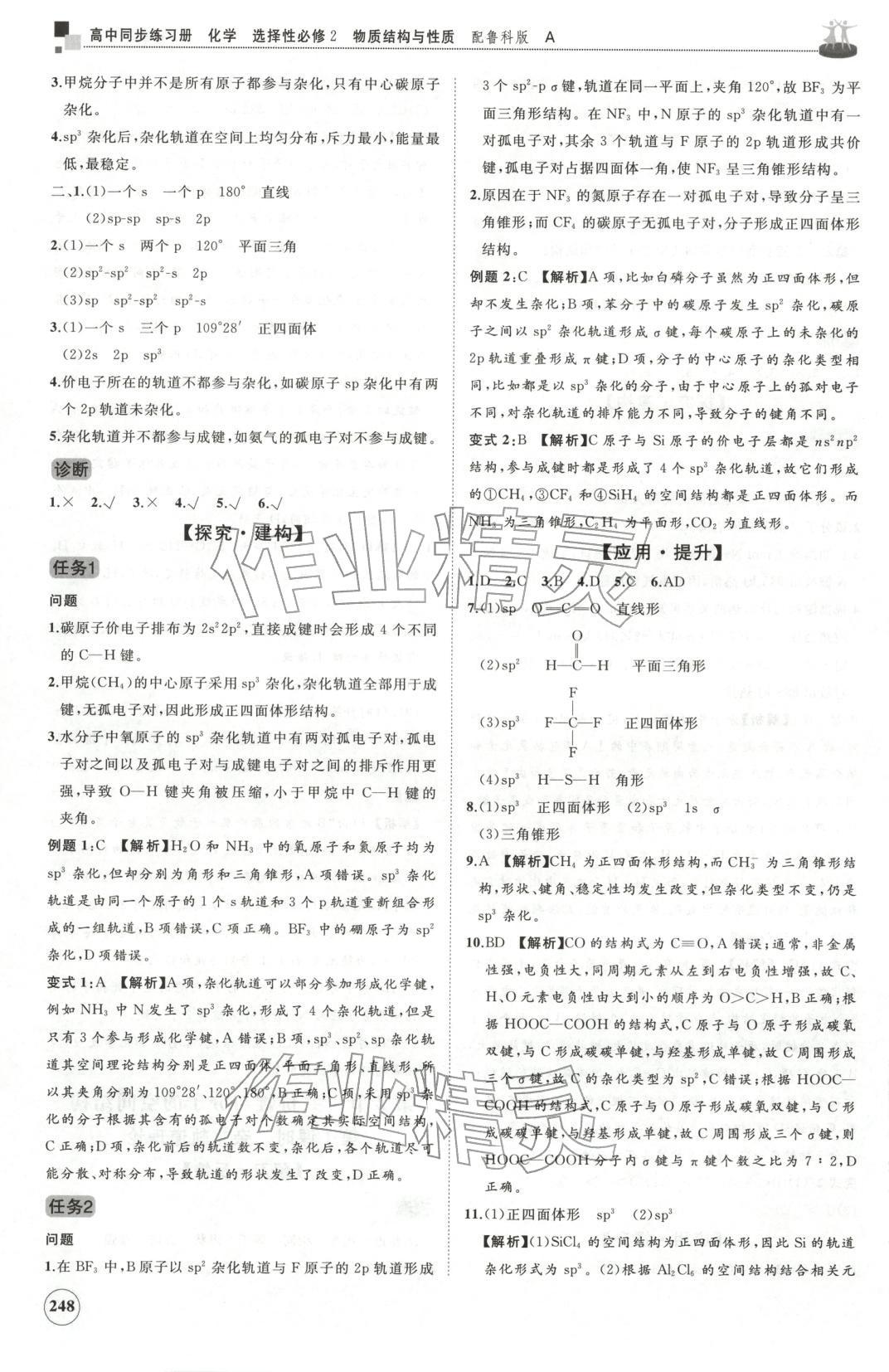 2025年同步練習冊山東友誼出版社高中化學選擇性必修第二冊魯科版A&nbsp;第12頁