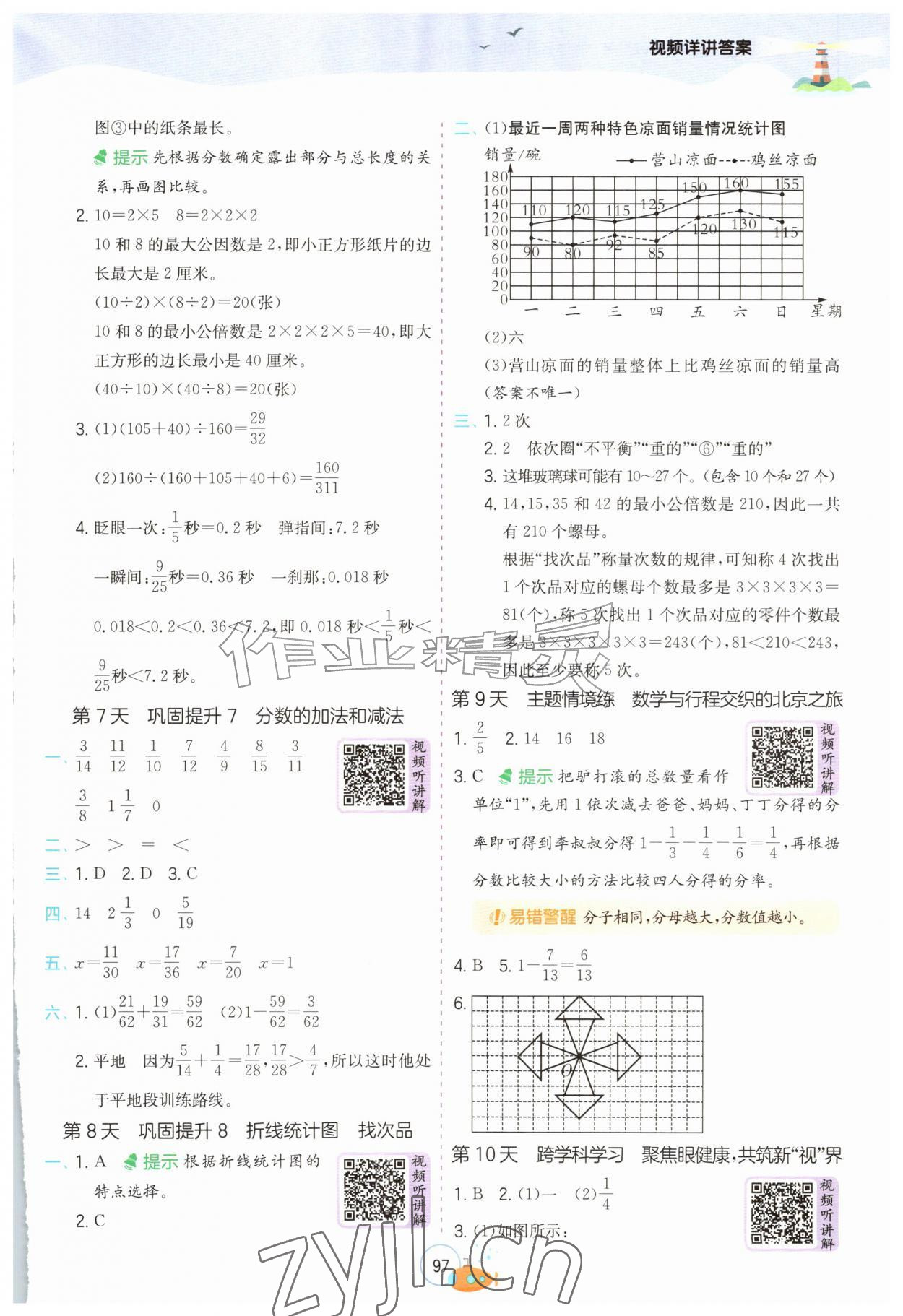 2026年实验班提优训练暑假衔接版五升六年级数学人教版&nbsp;第3页