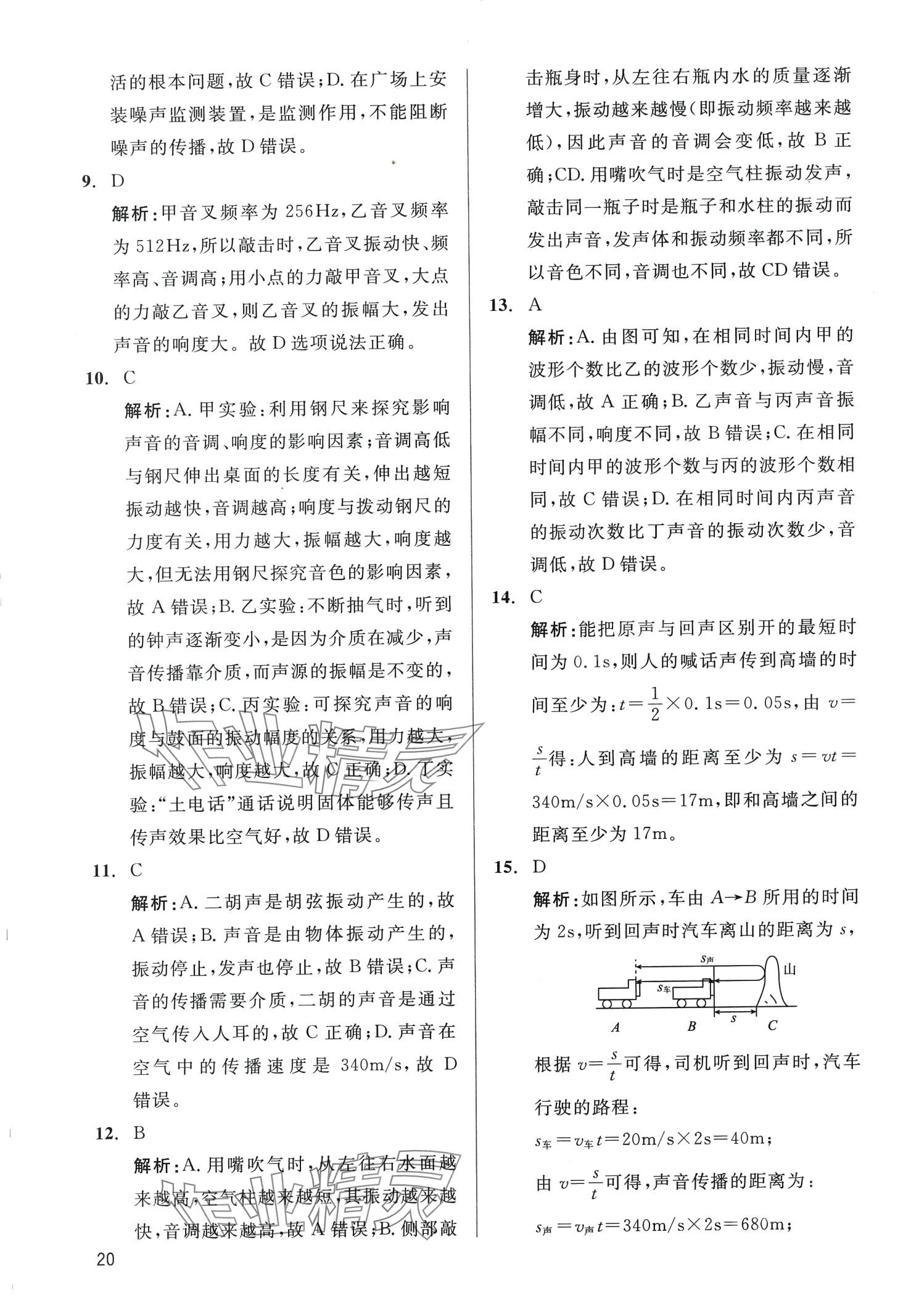 2024年学魁母题清单物理中考&nbsp;第20页