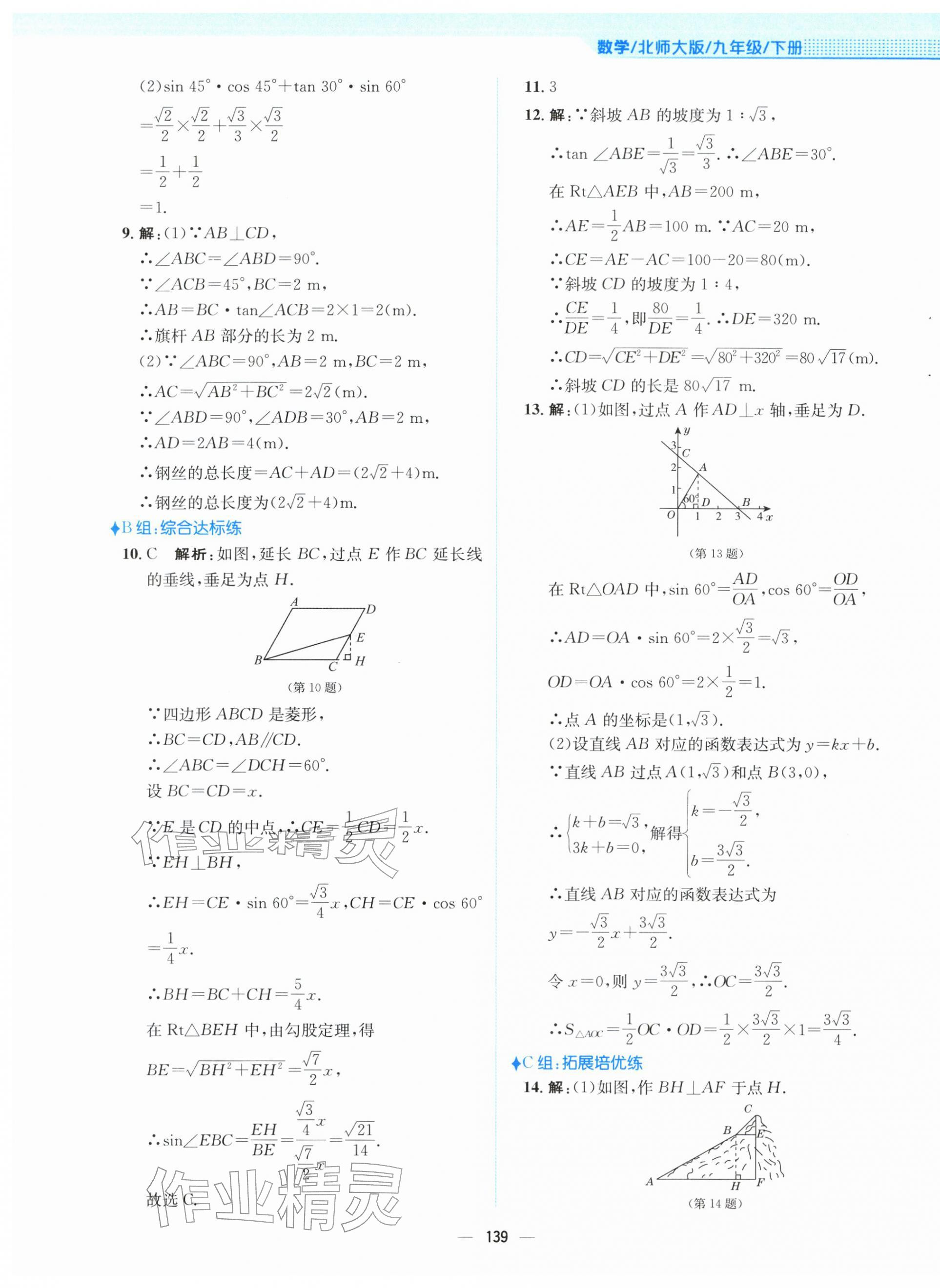 2026年新编基础训练九年级数学下册北师大版&nbsp;第3页
