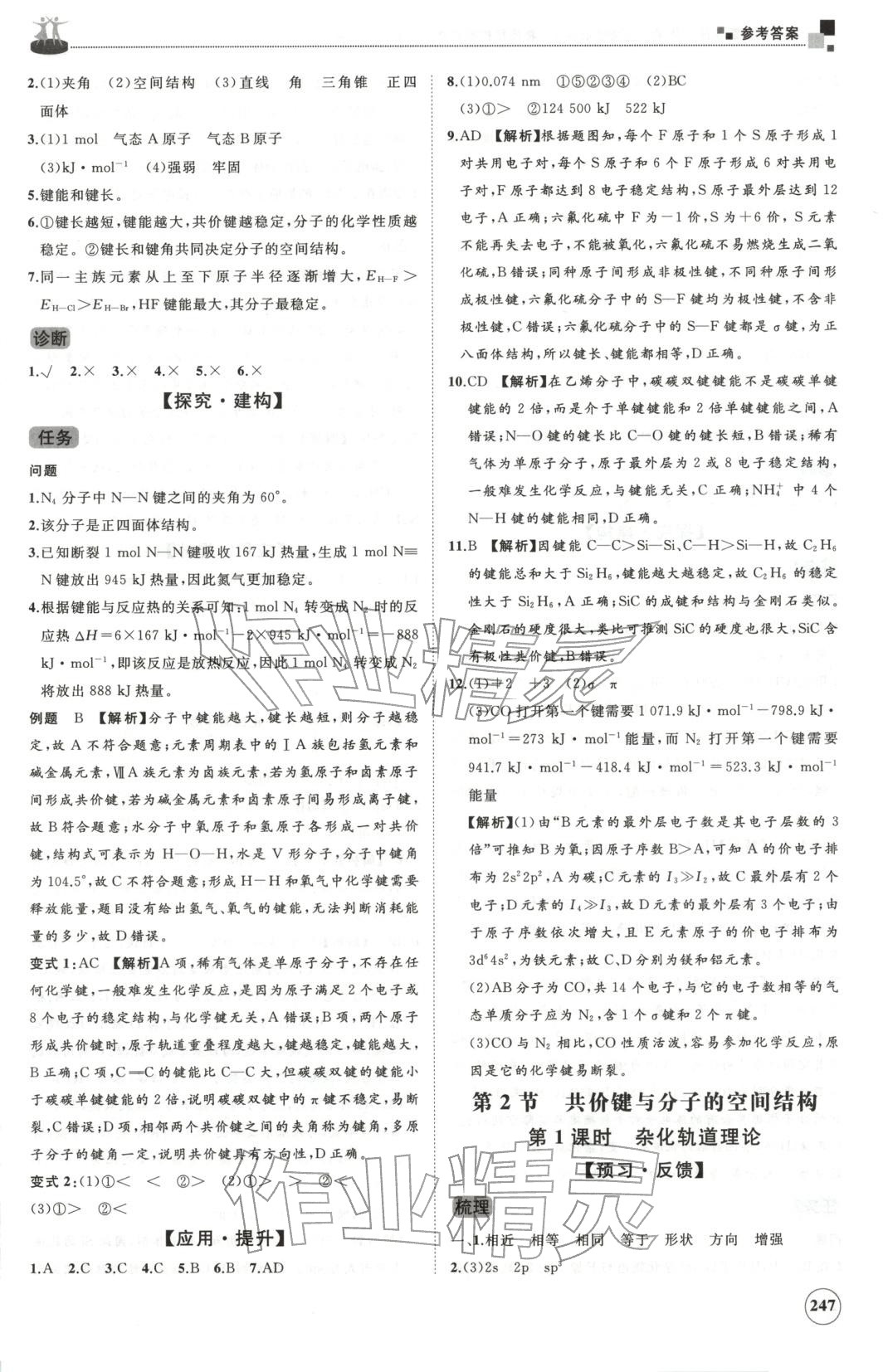 2025年同步練習冊山東友誼出版社高中化學選擇性必修第二冊魯科版A&nbsp;第11頁