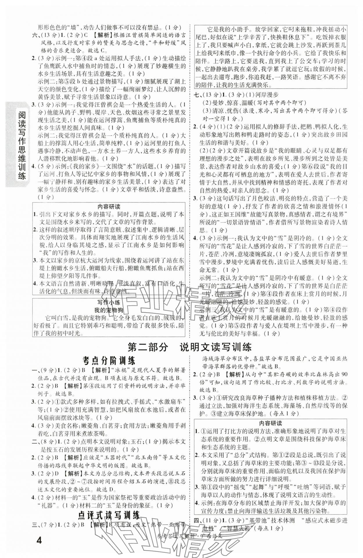 2024年一战成名新中考语文广西专版&nbsp;第4页