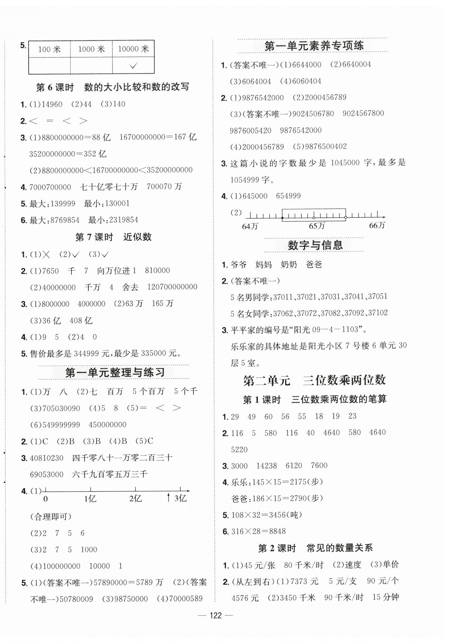 2026年新课标同步练习四年级数学下册苏教版&nbsp;第2页