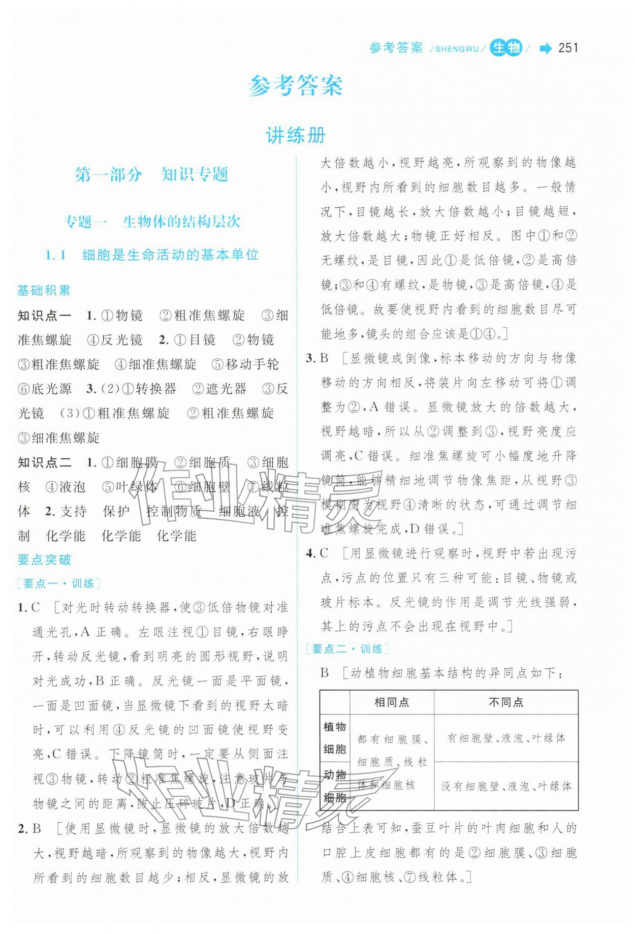2026年新中考直通车中南大学出版社生物&nbsp;第1页