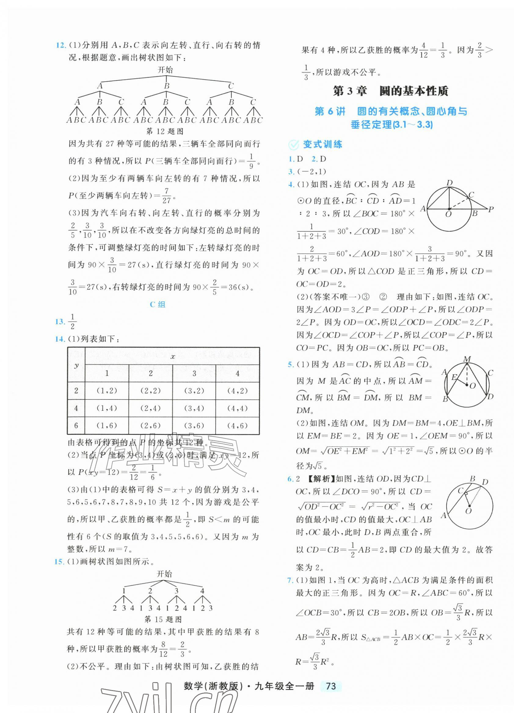 2026年励耘新培优九年级数学全一册浙教版&nbsp;第9页