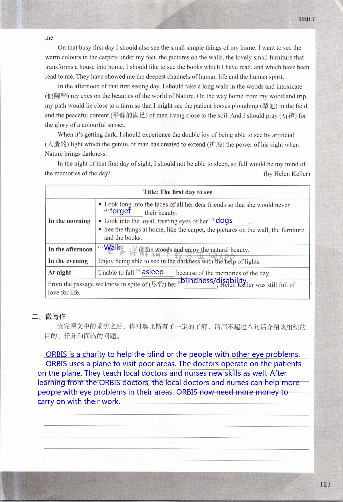 Unit 7 International charities - 第123页