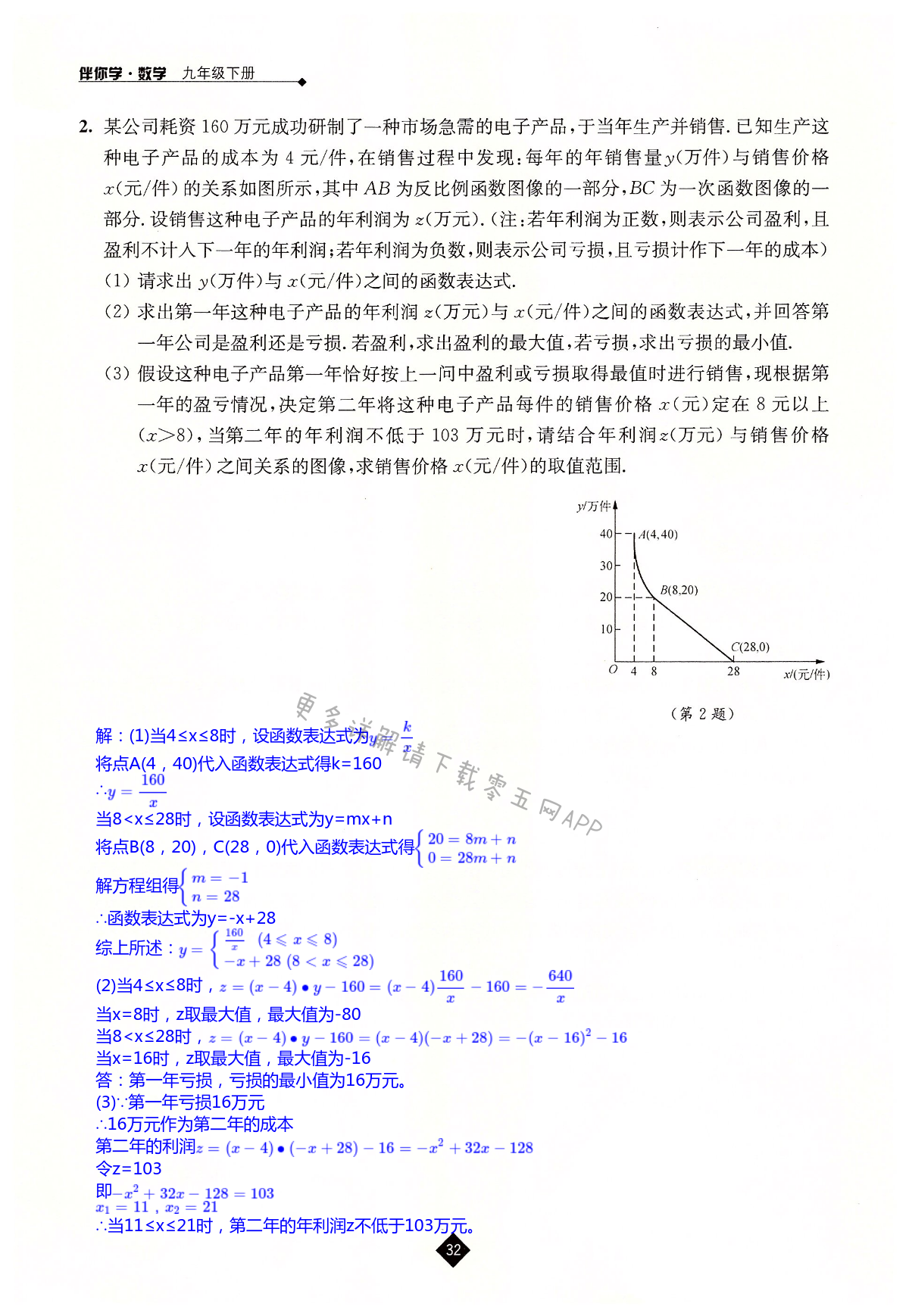 第5章  二次函数 - 第32页