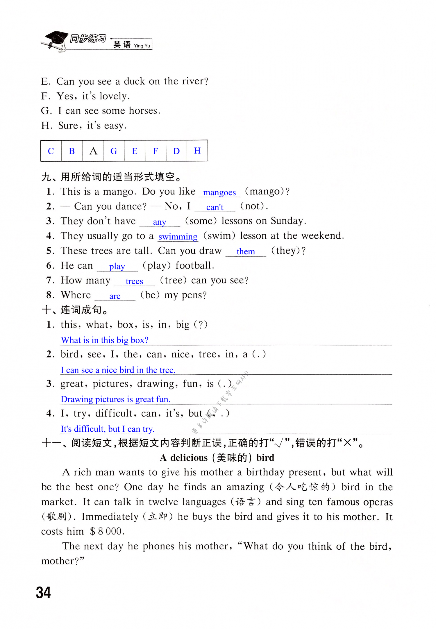 期中自我测评 - 第34页
