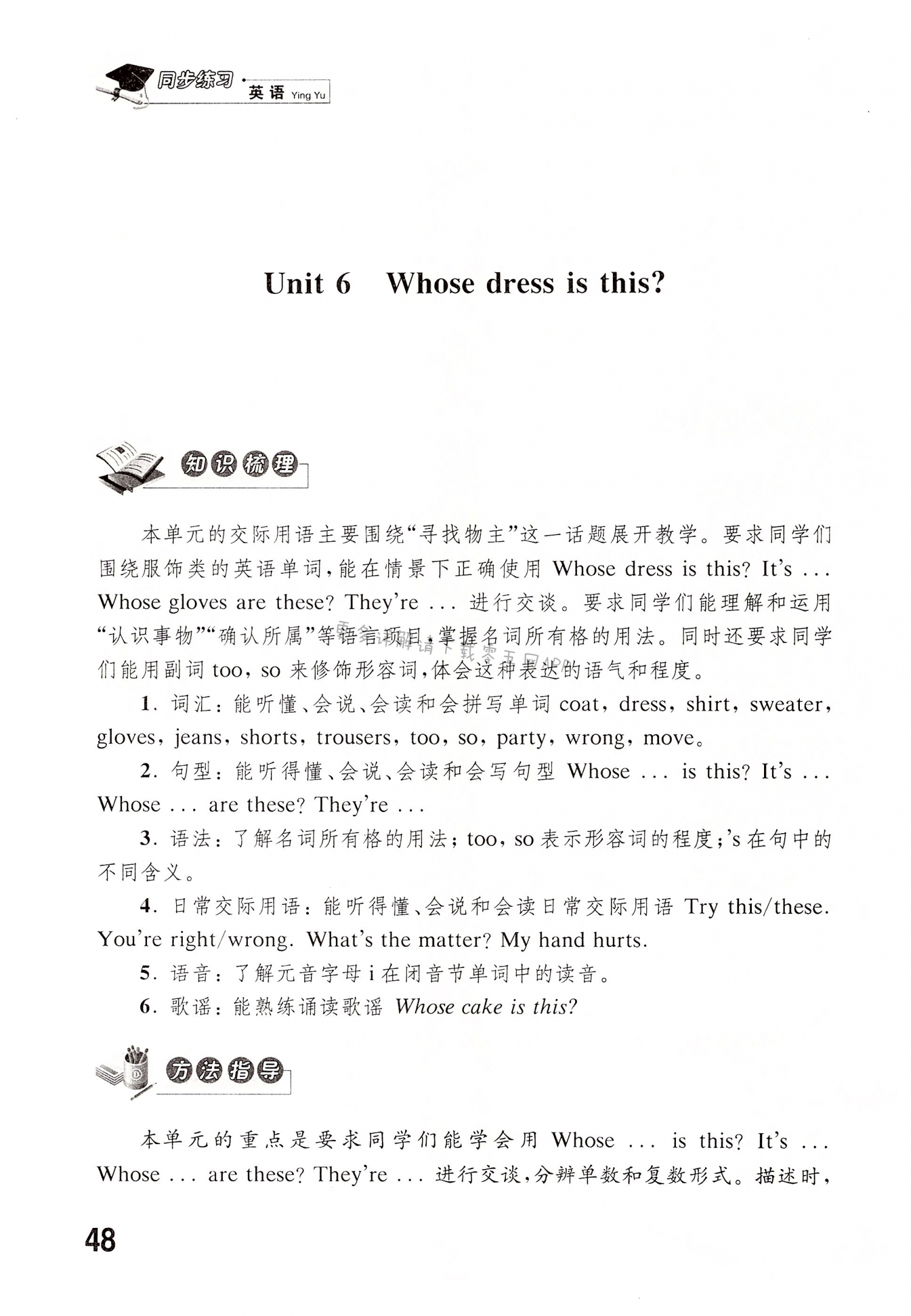 Unit 6 Whose dress is this? - 第48页