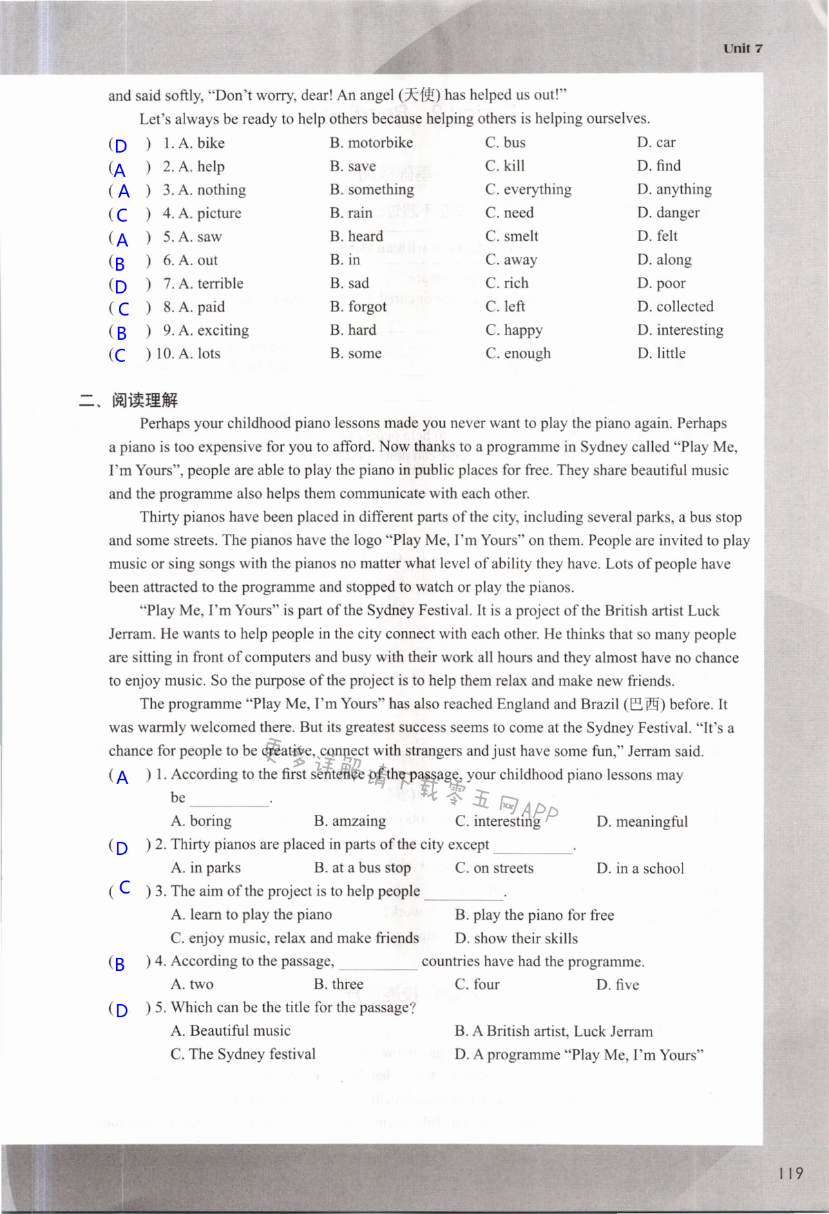 Unit 7 International charities - 第119页
