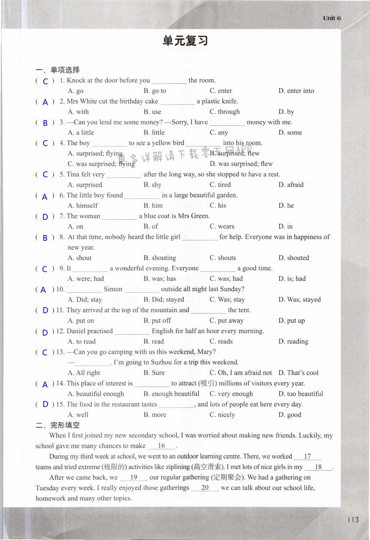 Unit 6 Outdoor fun - 第113页