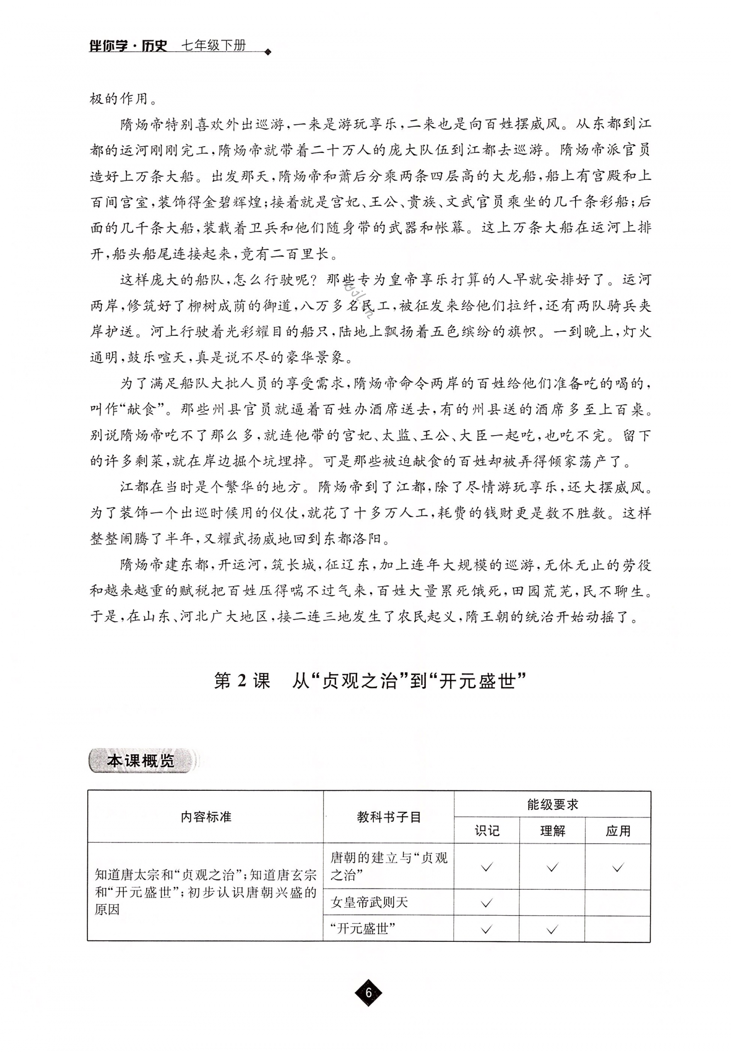 第2课 从“贞观之治”到“开元盛世” - 第6页