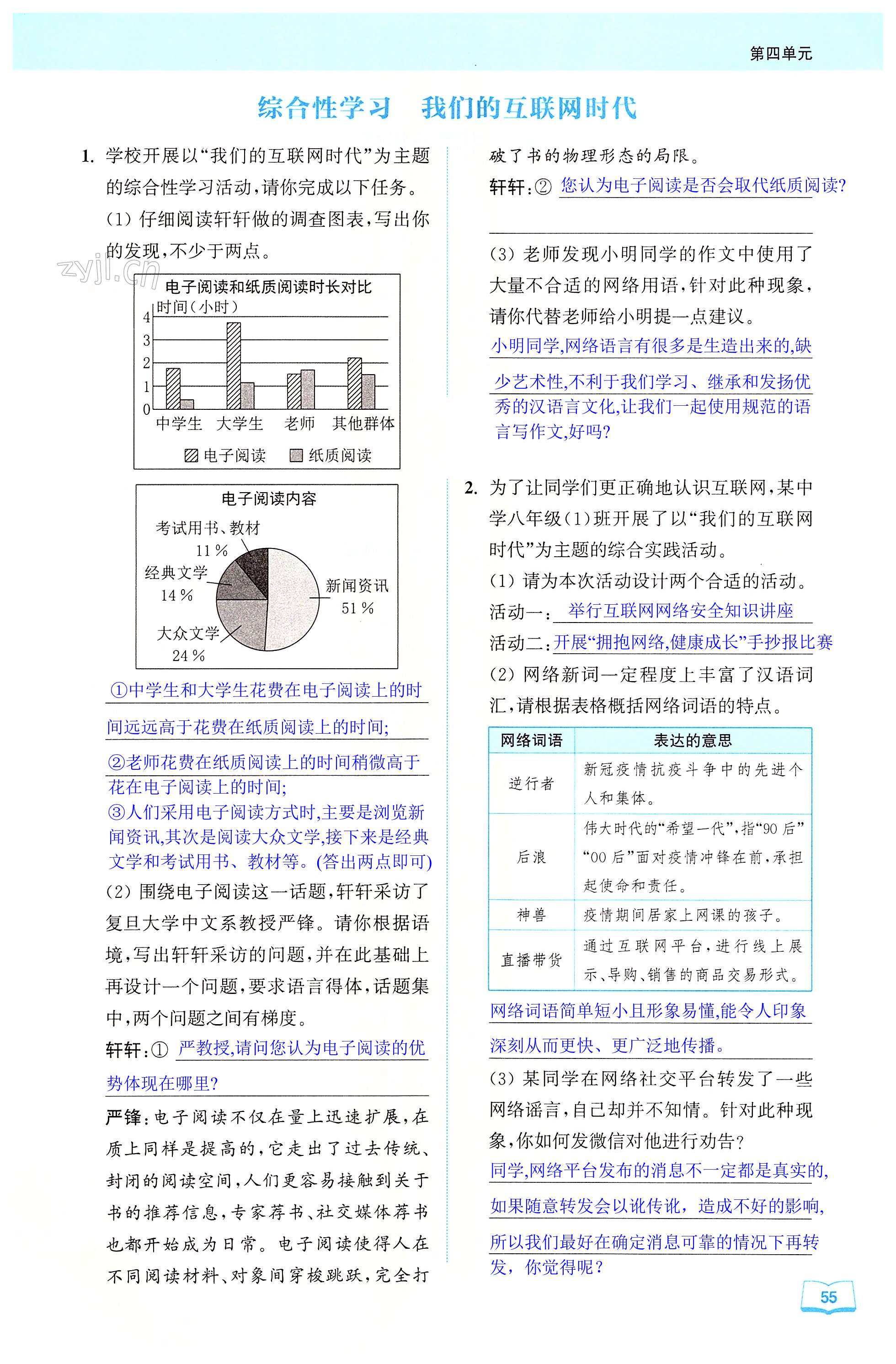 综合性学习 我们的互联网时代 - 第55页