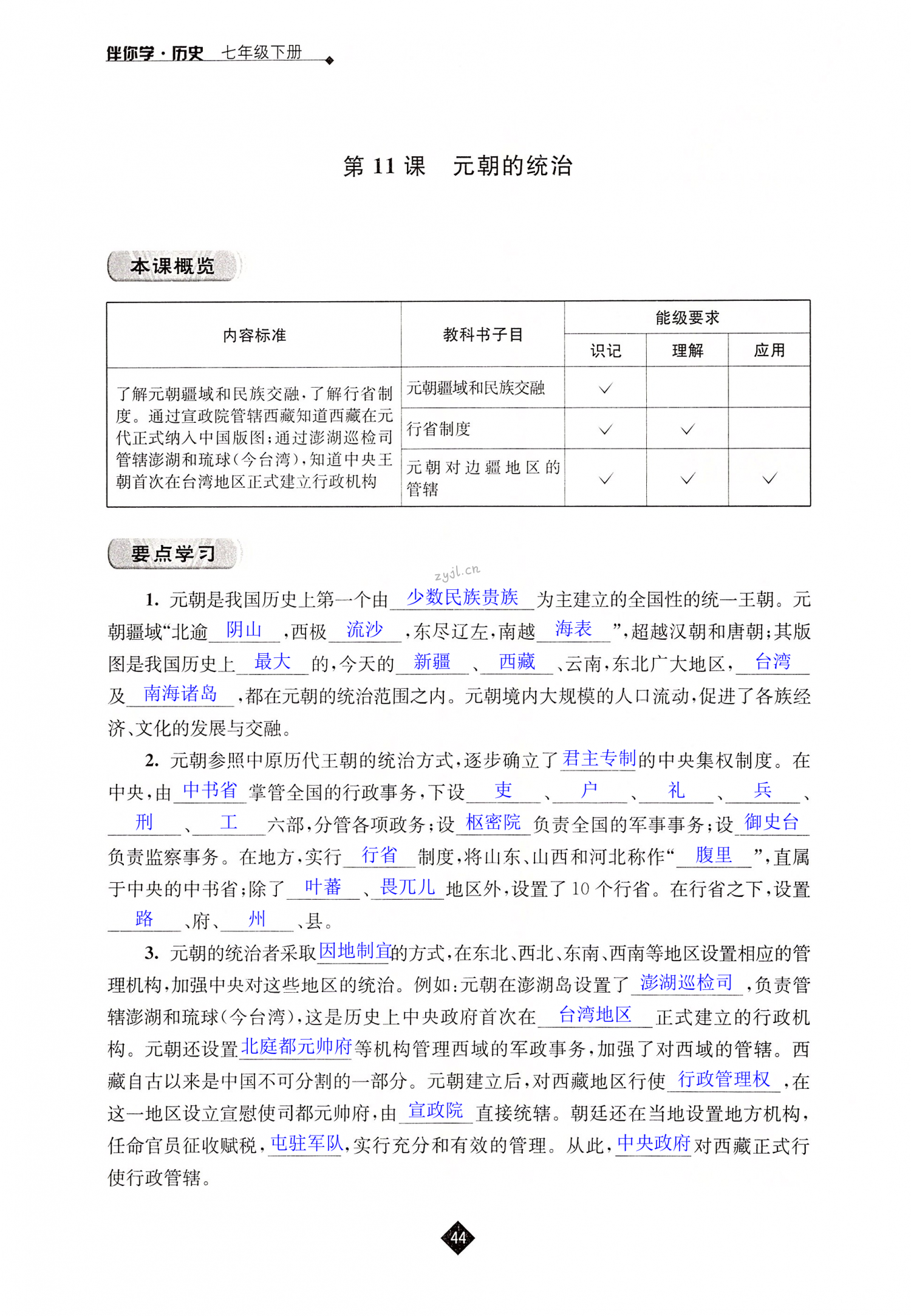 第11课  元朝的统治 - 第44页