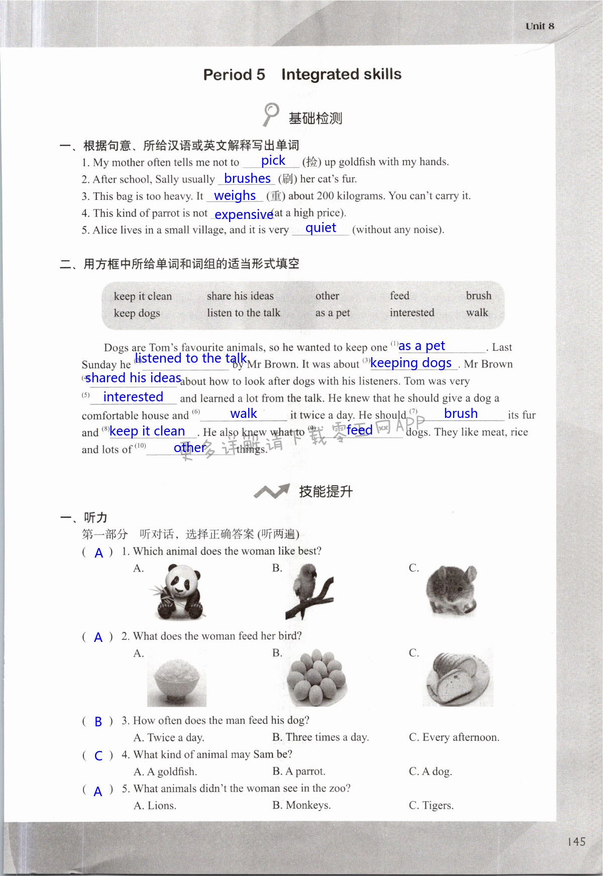 Unit 8 Pets - 第145页