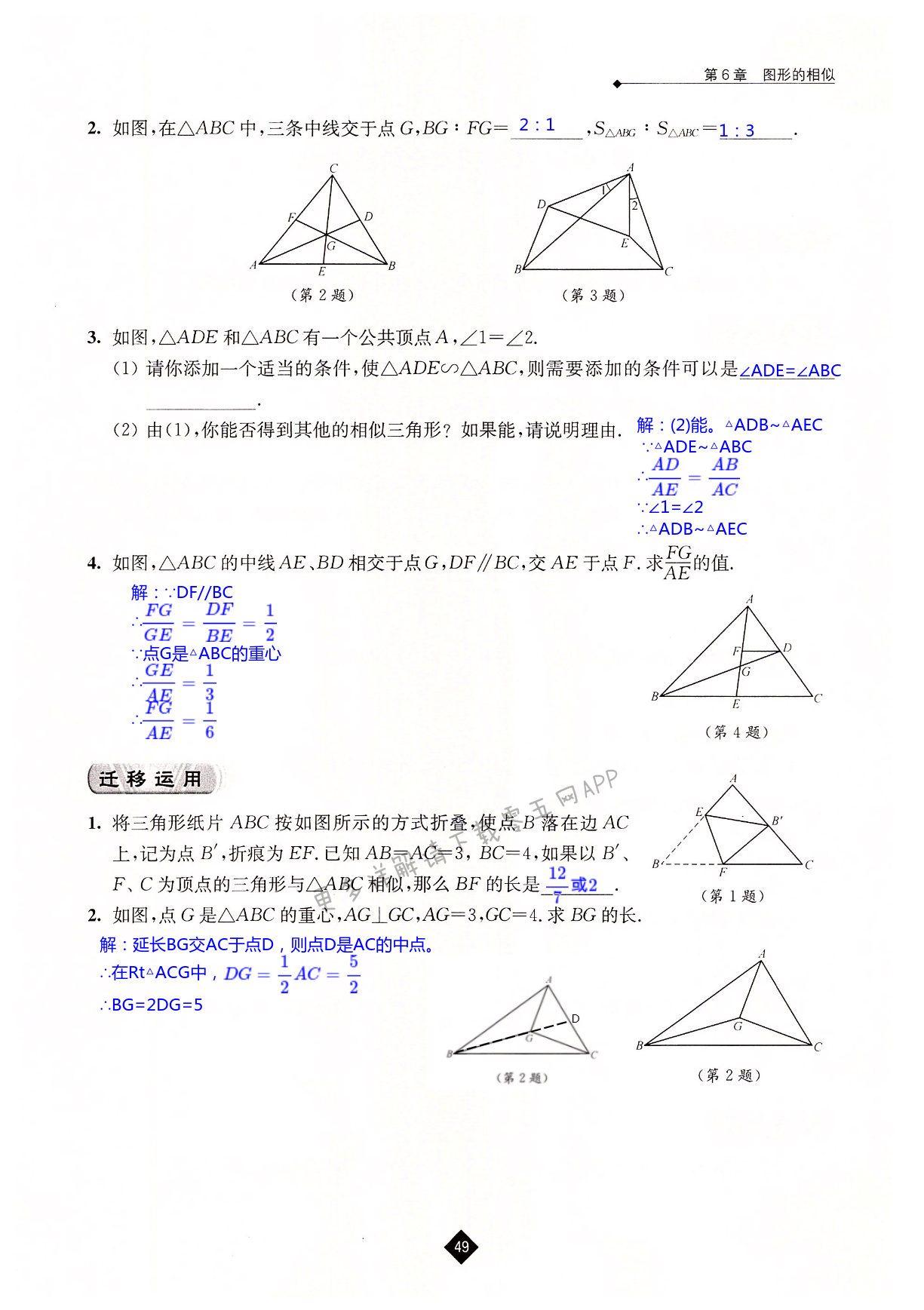第6章 图形的相似 - 第49页