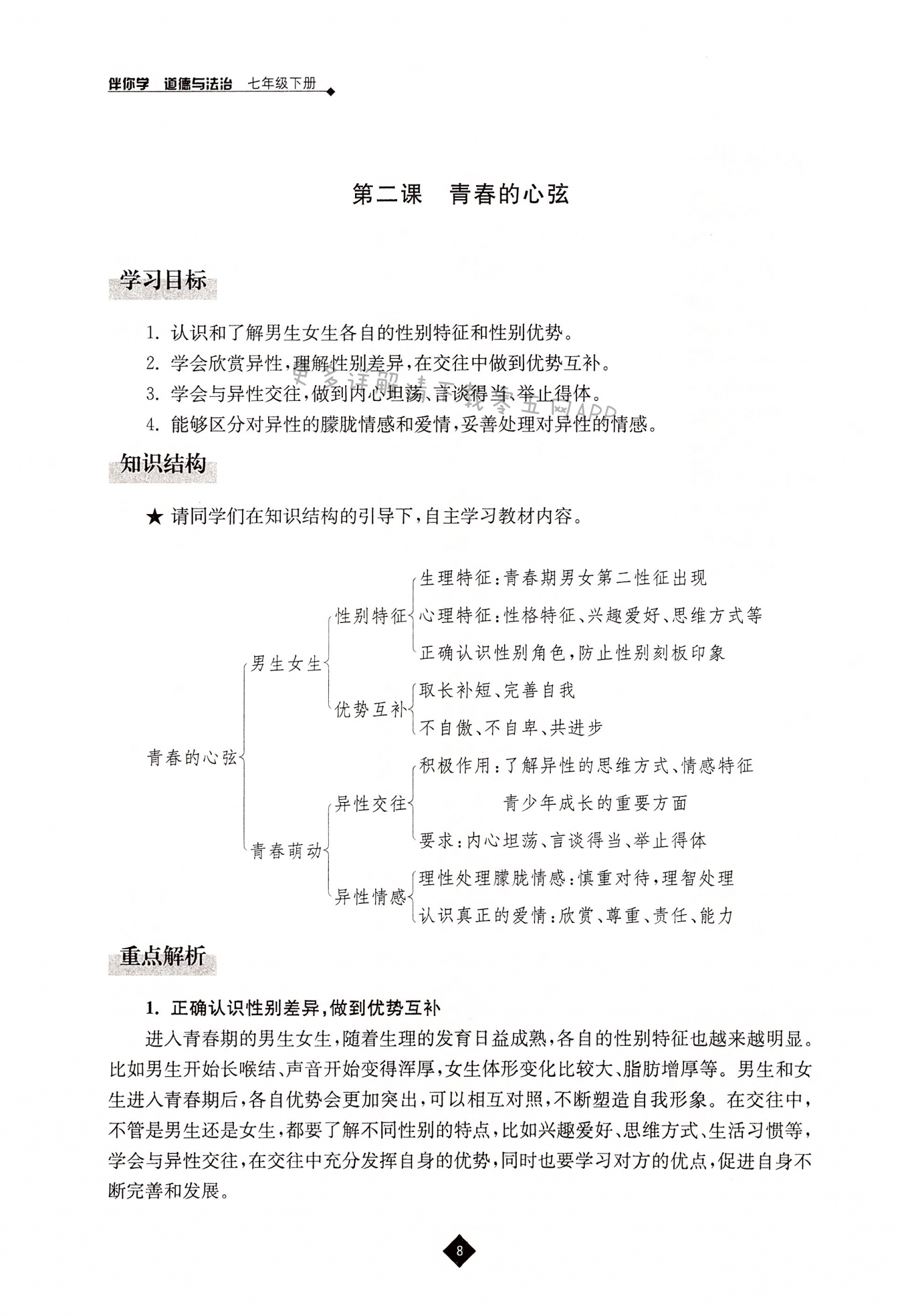 第二课 青春的心弦 - 第8页