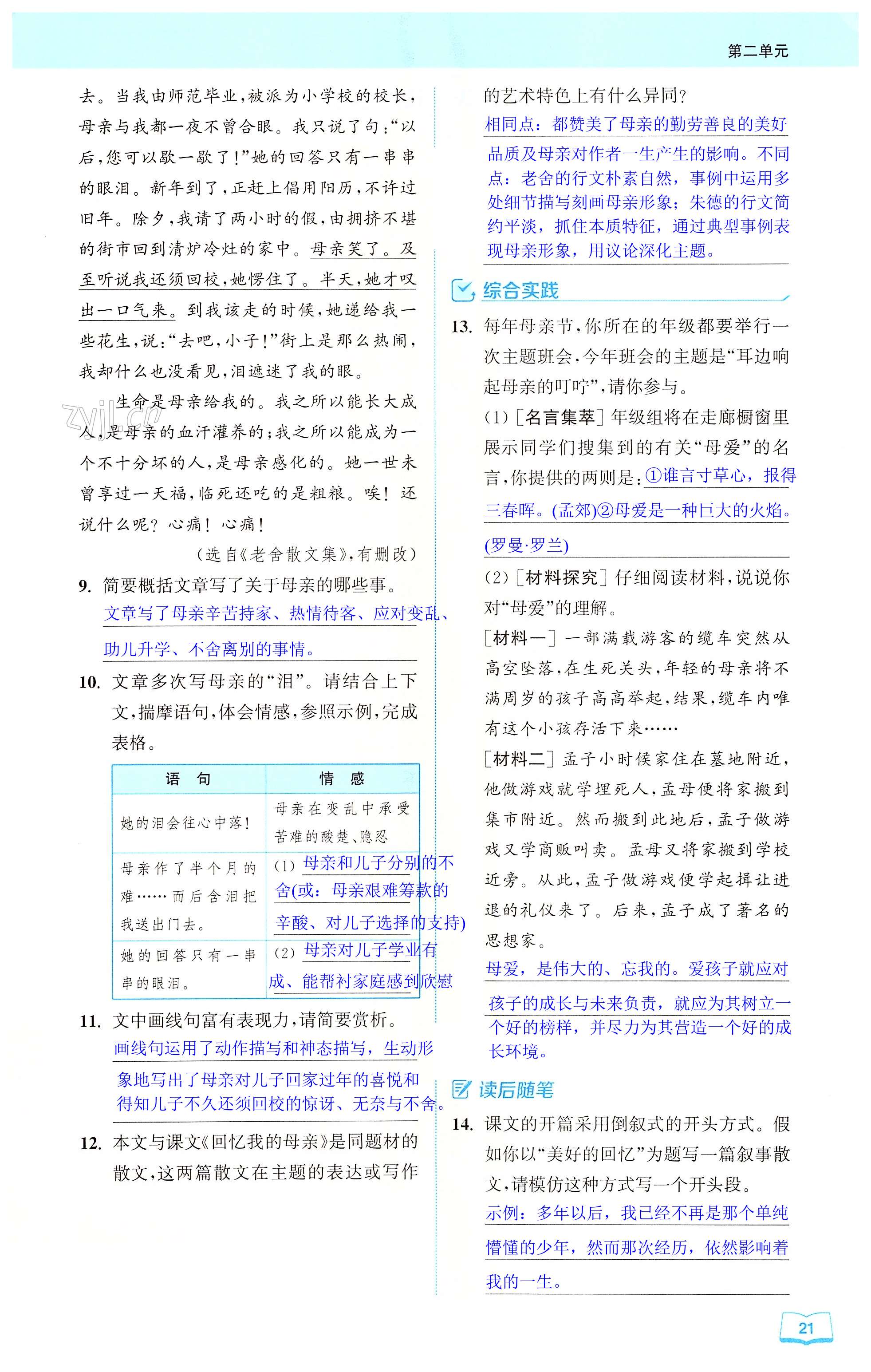 7 回忆我的母亲 - 第21页