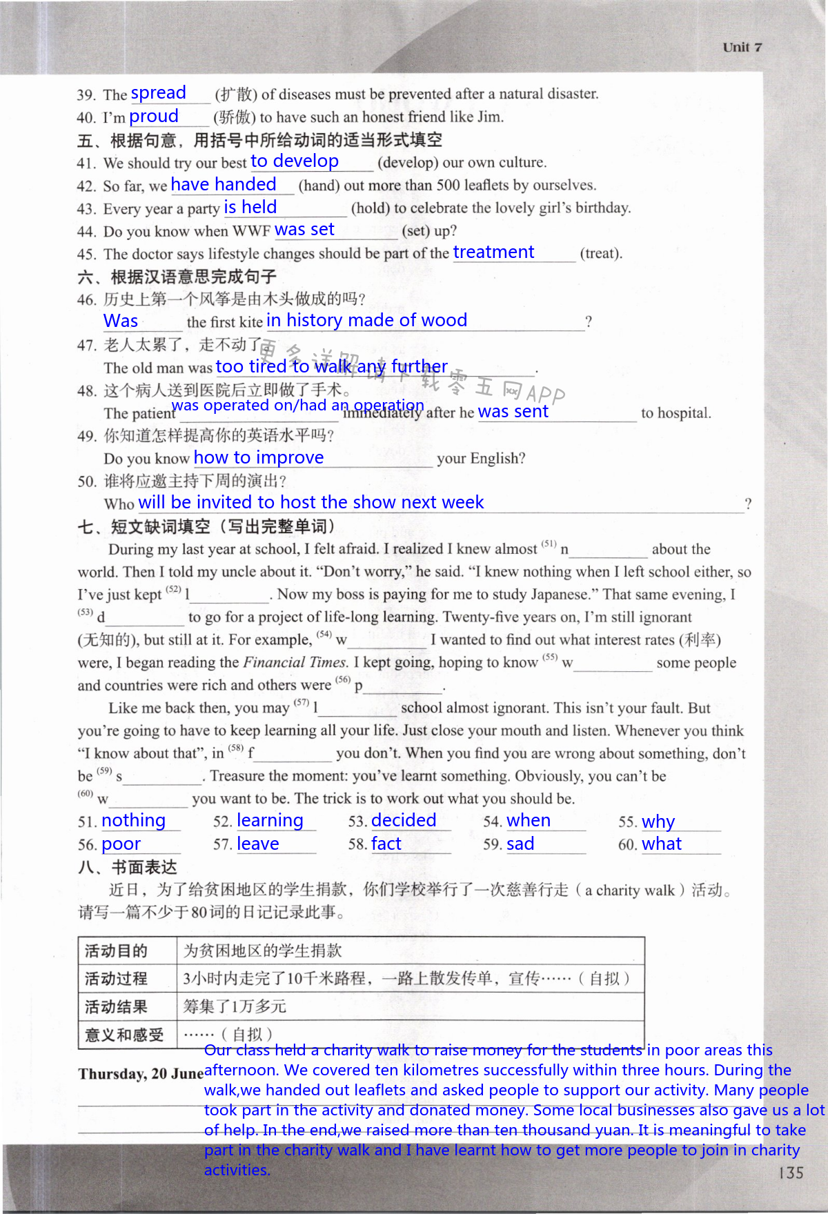 Unit 7 International charities - 第135页