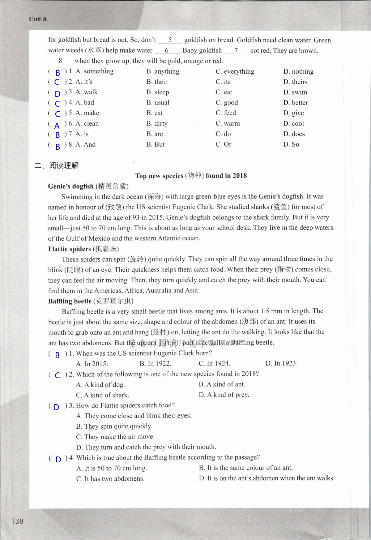 Unit 8 Pets - 第138页