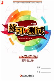 练习与测试小学英语五年级译林版