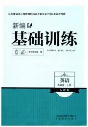 新编基础训练九年级练习英语人教版