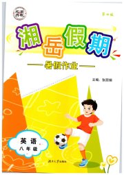 湘岳假期暑假作业八年级英语人教版