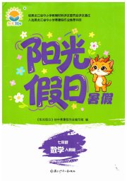 阳光假日暑假七年级数学人教版