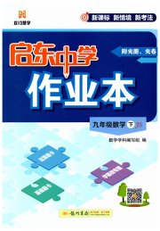 启东中学作业本九年级数学江苏版