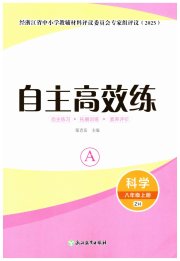 自主高效练八年级科学浙教版评议教辅