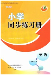 同步练习册山东友谊出版社五年级英语鲁科版