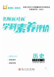 名师面对面学科素养评价九年级历史人教版