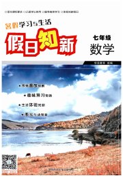 暑假学习与生活假日知新七年级数学